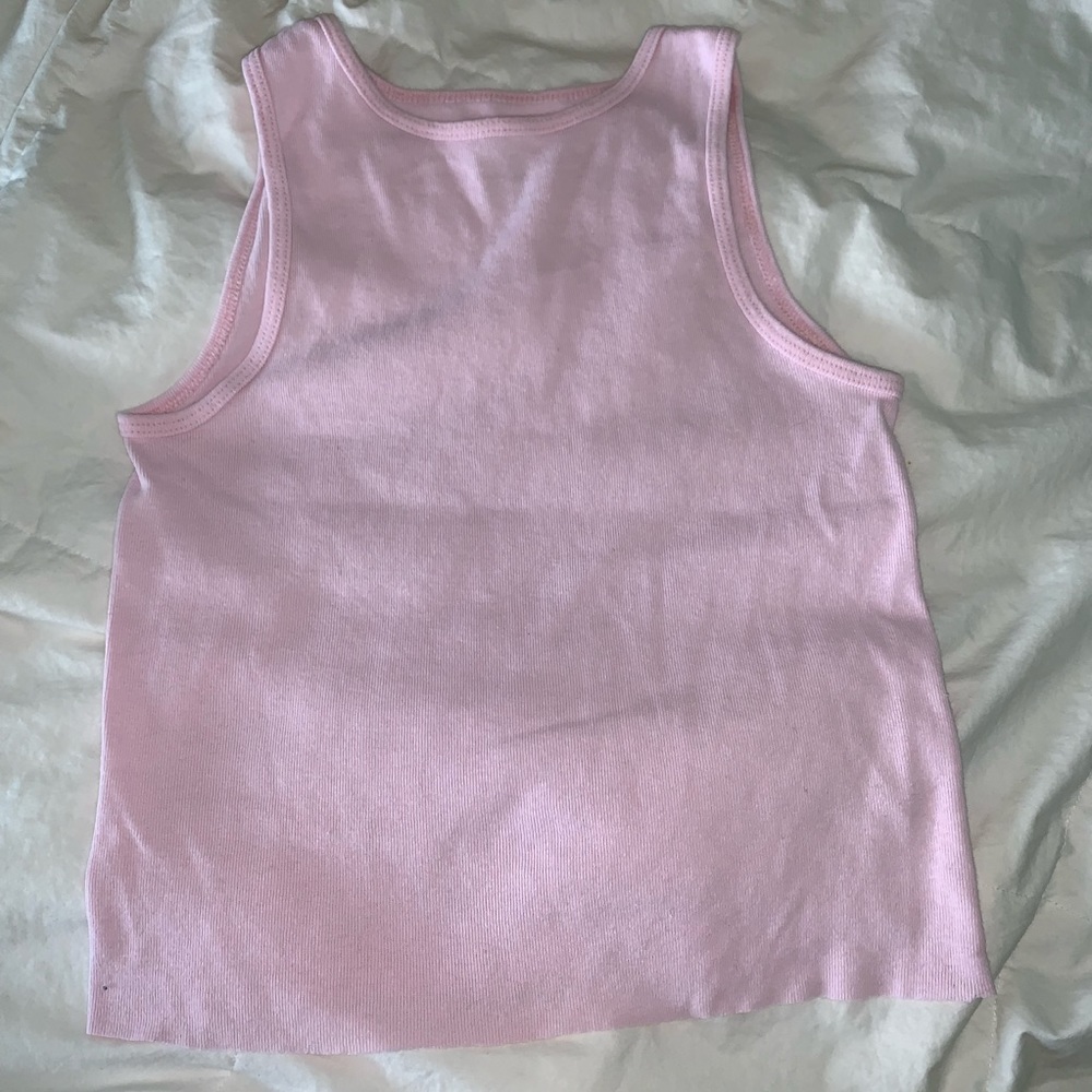 baby pink tank top
